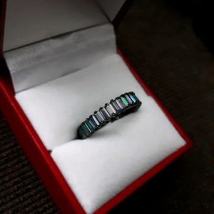 Pre-loved Gemandi black gold plated ring
